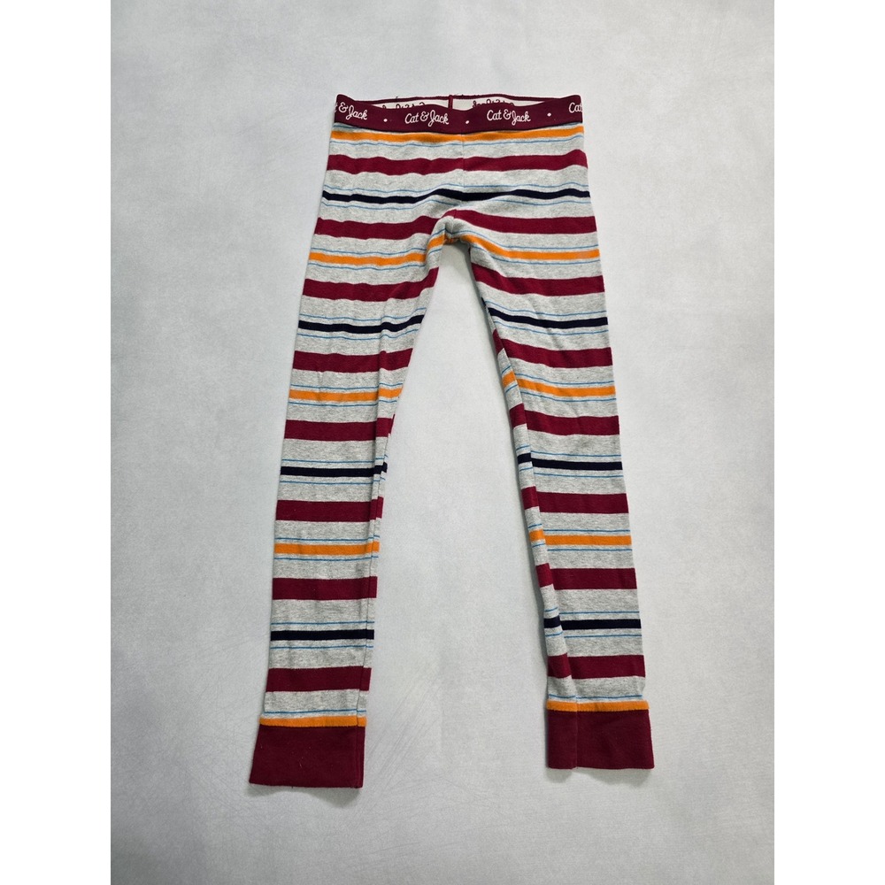 Cat & Jack Gray Stripes Skinny Boys Pajama Pants Small